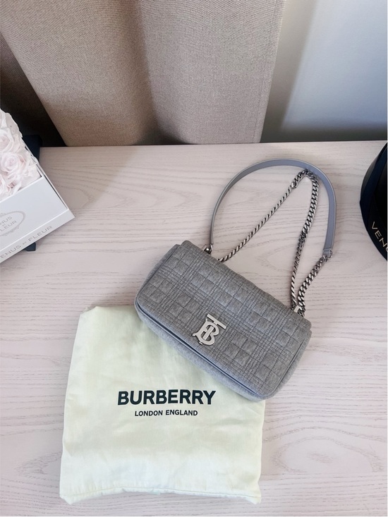 Burberry Handbags - Burberry Small Gray Lola Bag